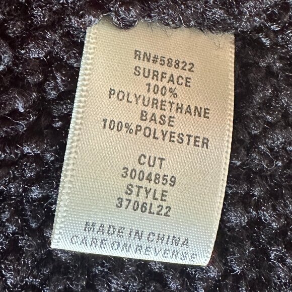 NWT Max Studio London Faux Shearling Faux Leather Zip Front in Women's Large - Picture 9 of 13